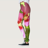 Leggings d'Hibiscus rose (Gauche)