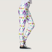 Leggings dia de los muertos crâne floral (Droite)