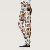 Leggings Diagonal Funky Photo Grid avec 6 photos (Gauche)