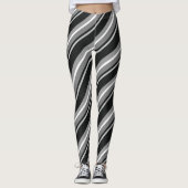 Leggings Diagonal Grandes Noires (Devant)
