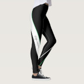 Leggings Diagonal Grilles Monogramme Noir et Blanc (Droite)