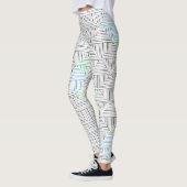 Leggings Diagonal lines pattern GB 01.w (Gauche)