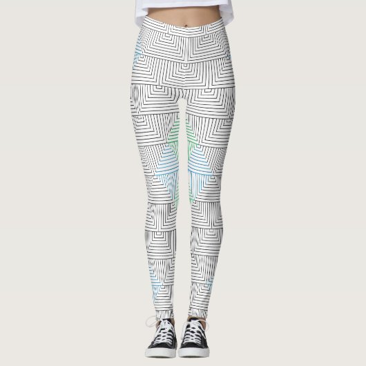 Leggings Diagonal lines pattern GB 01.w (Devant)