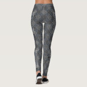 Leggings Diagonale 2tones du motif Checker.bx4x4 BLK BG (Dos)