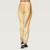 Leggings Diagonale beige Brown triée (Dos)