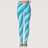 Leggings Diagonale Bleu clair (Devant)