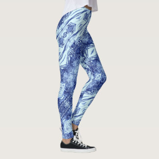 Leggings Diagonale bleue