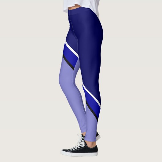 Leggings Diagonale bleue et violette (Gauche)