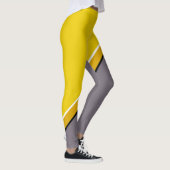 Leggings Diagonale jaune et gris (Droite)