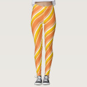 Leggings Diagonale Orange (Devant)