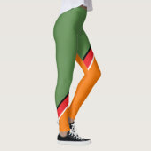 Leggings Diagonale orange, verte et rouge (Droite)