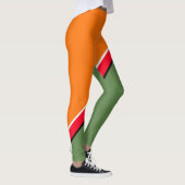 Leggings Diagonale orange, verte et rouge (Droite)