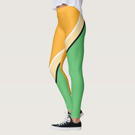 Leggings Diagonale orange, verte, jaune (Gauche)
