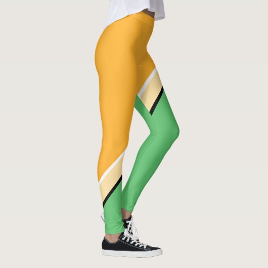 Leggings Diagonale orange, verte, jaune (Droite)