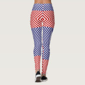 Leggings Diagonale Rouge Et Bleue (Dos)