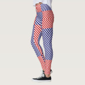Leggings Diagonale Rouge Et Bleue (Gauche)