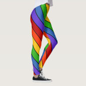 Leggings Diagonale striée arc-en-ciel (Droite)