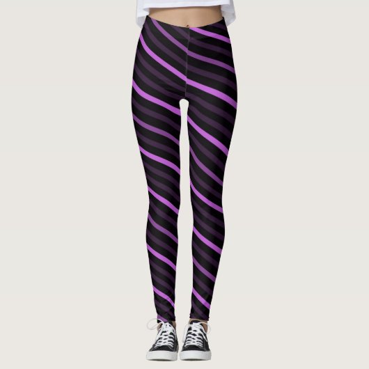 Leggings Diagonale - Violet (Devant)
