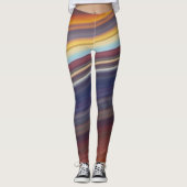leggings diagonaux abstraits (Devant)
