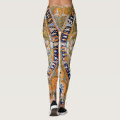 Leggings Diagramme cosmique Mandala pour la méditation (Dos)