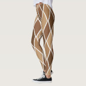 Leggings Diamant à motifs de losanges Brown de harlequin de (Gauche)