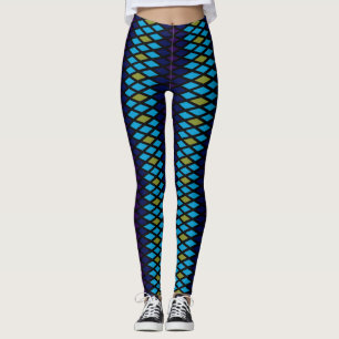 Leggings Diamant de paon