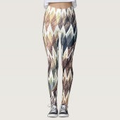 Leggings Diamant géométrique Abstrait (Devant)