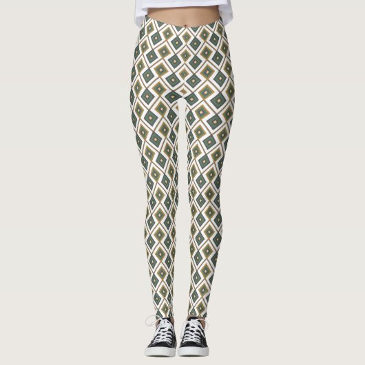 Leggings Diamante en vert (Devant)