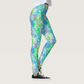 Leggings Diamants cristaux de violet bleu vert transparent (Droite)