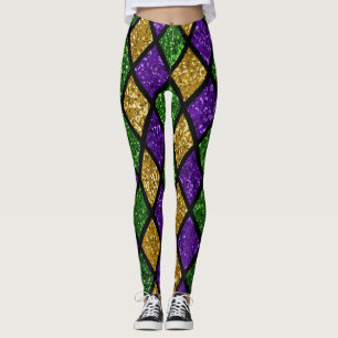 Leggings Diamants de paillettes scintillants, arrière - pla