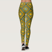 Leggings Diamants triés - Vert (Dos)