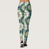 Leggings Diamond Floral Mandalas Seamless Pattern (Dos)