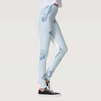 Leggings die de zee en de adembenemende stranden v