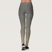 Leggings Différents points de taille - gris sable beige (Dos)