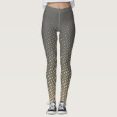 Leggings Différents points de taille - gris sable beige (Devant)