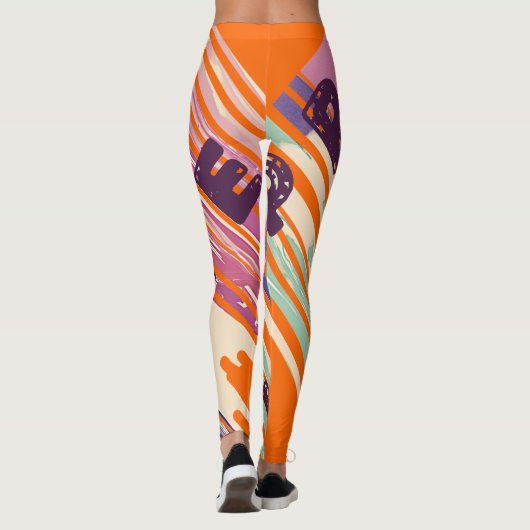 Leggings Diffuser L'Amour Fondu Couleurs Citations Positive (Dos)