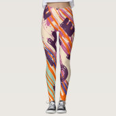 Leggings Diffuser L'Amour Fondu Couleurs Citations Positive (Devant)