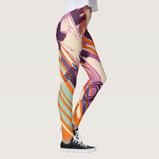 Leggings Diffuser L'Amour Fondu Couleurs Citations Positive (Droite)