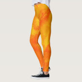 Leggings Diffusion Abstraite orange jaune (Gauche)