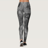 Leggings Diffusion gris Abstraite (Dos)