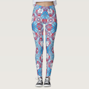 Leggings Digital Floral Graphisme Girly Art moderne
