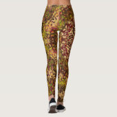 Leggings Digital Mandala jaune rouge et violet (Dos)