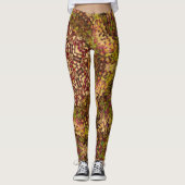 Leggings Digital Mandala jaune rouge et violet (Devant)