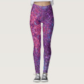 Leggings Digital Mandala rose violet et bleu (Devant)