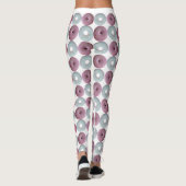 Leggings Dignes glacées blanches et roses (Dos)