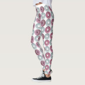 Leggings Dignes glacées blanches et roses (Gauche)
