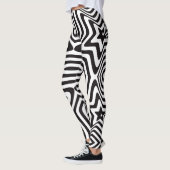 Leggings d'illusion Black & White Star - Hypnotiqu (Gauche)