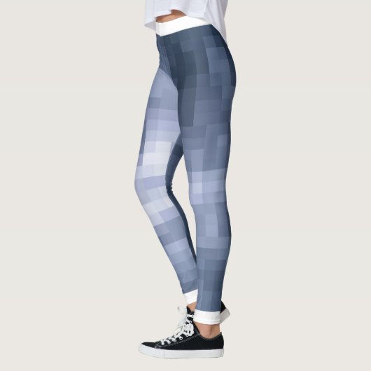 Leggings d'impression bleu numérique (Gauche)