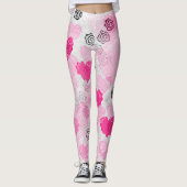Leggings d'impression cardiaque (Devant)
