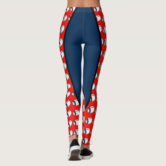 Leggings d'impression de football (Dos)